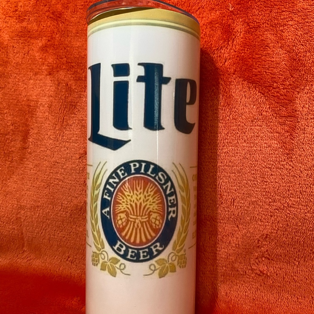 Sublimation tumbler- Miller Lite